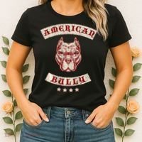 Pit Bull American Bully Dog Breed Mc Style Women's T-Shirt thumb 2