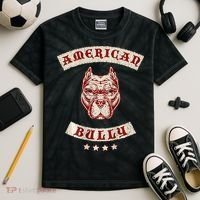 Pit Bull American Bully Dog Breed Mc Style Kids Tie-Dye T-Shirt thumb 2