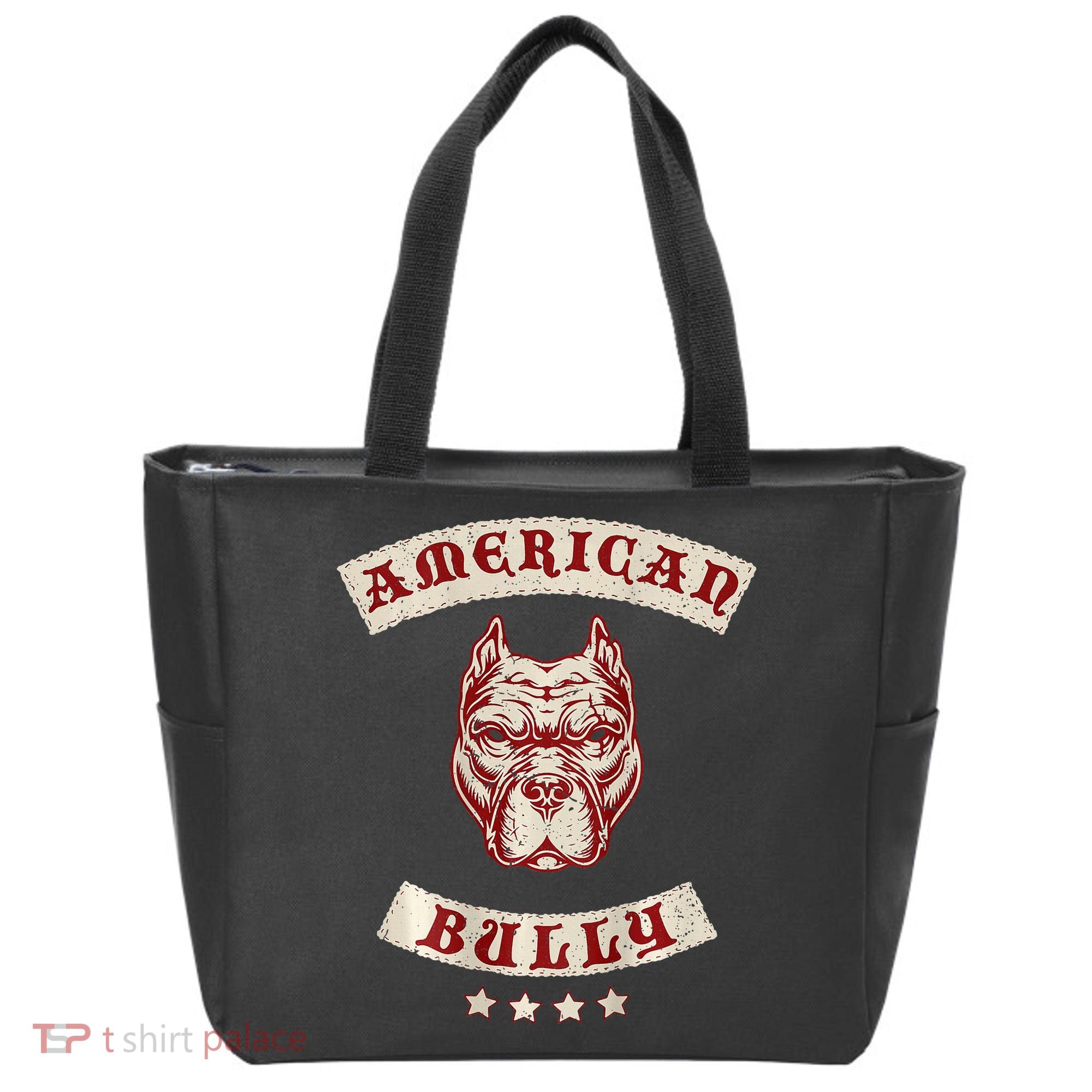 Pit Bull American Bully Dog Breed Mc Style Tote Bag