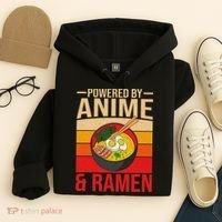 Powered By Anime And Ramen Love Noodles Women Hoodie thumb 4