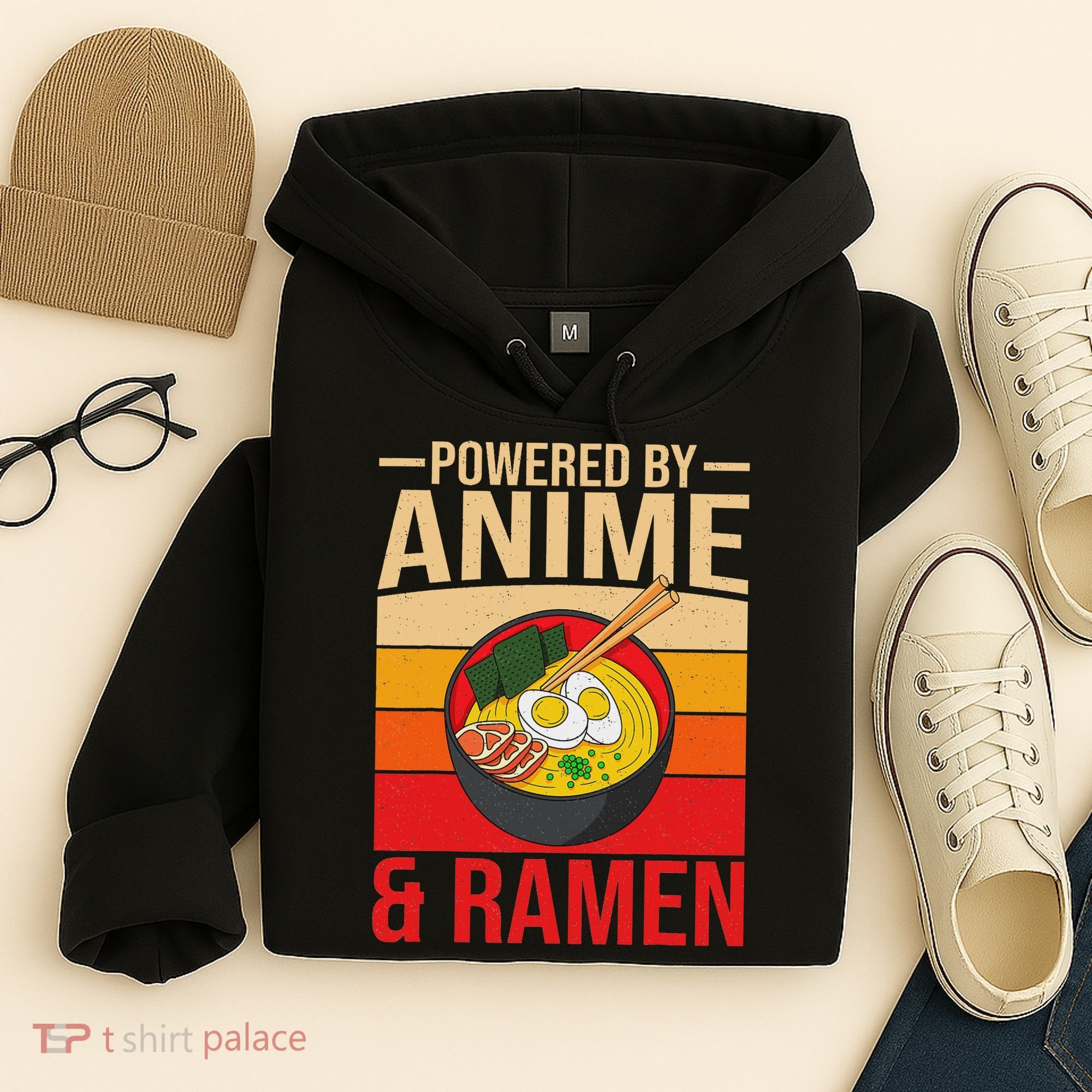 Powered By Anime And Ramen Love Noodles Women Hoodie