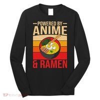 Powered By Anime And Ramen Love Noodles Women Long Sleeve Shirt thumb 0