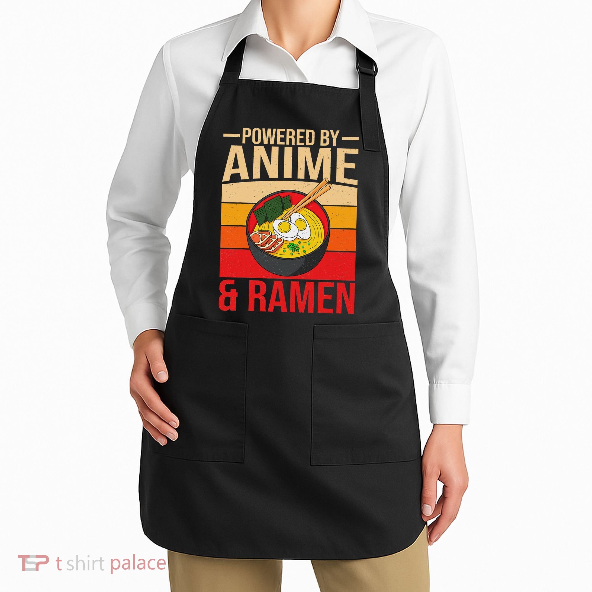 Powered By Anime And Ramen Love Noodles Women Apron