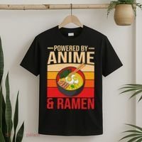 Powered By Anime And Ramen Love Noodles Women T-Shirt thumb 2