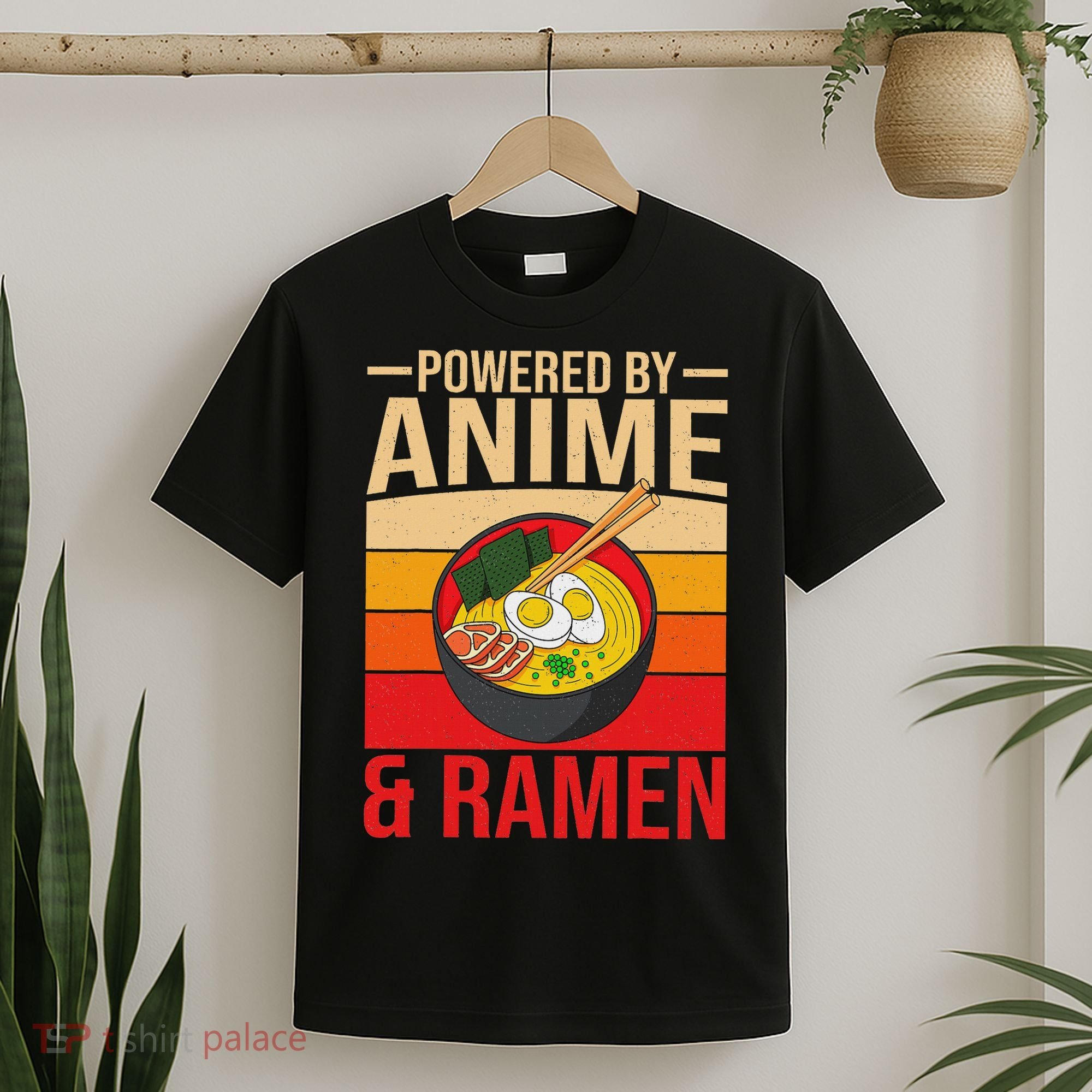 Powered By Anime And Ramen Love Noodles Women T-Shirt