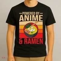 Powered By Anime And Ramen Love Noodles Women T-Shirt thumb 3