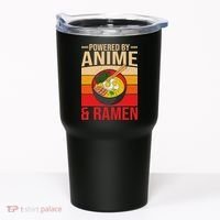 Powered By Anime And Ramen Love Noodles Women Tumbler thumb 0