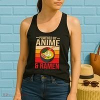 Powered By Anime And Ramen Love Noodles Women Women's Tank Top thumb 2