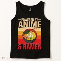 Powered By Anime And Ramen Love Noodles Women Tank Top thumb 2