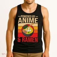 Powered By Anime And Ramen Love Noodles Women Tank Top thumb 3