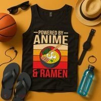 Powered By Anime And Ramen Love Noodles Women Tank Top thumb 4