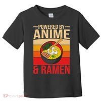 Powered By Anime And Ramen Love Noodles Women Toddler T-Shirt thumb 0