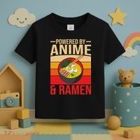 Powered By Anime And Ramen Love Noodles Women Toddler T-Shirt thumb 3
