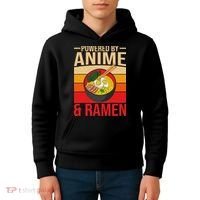 Powered By Anime And Ramen Love Noodles Women Kids Hoodie thumb 4