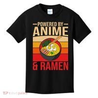 Powered By Anime And Ramen Love Noodles Women Kids T-Shirt thumb 0