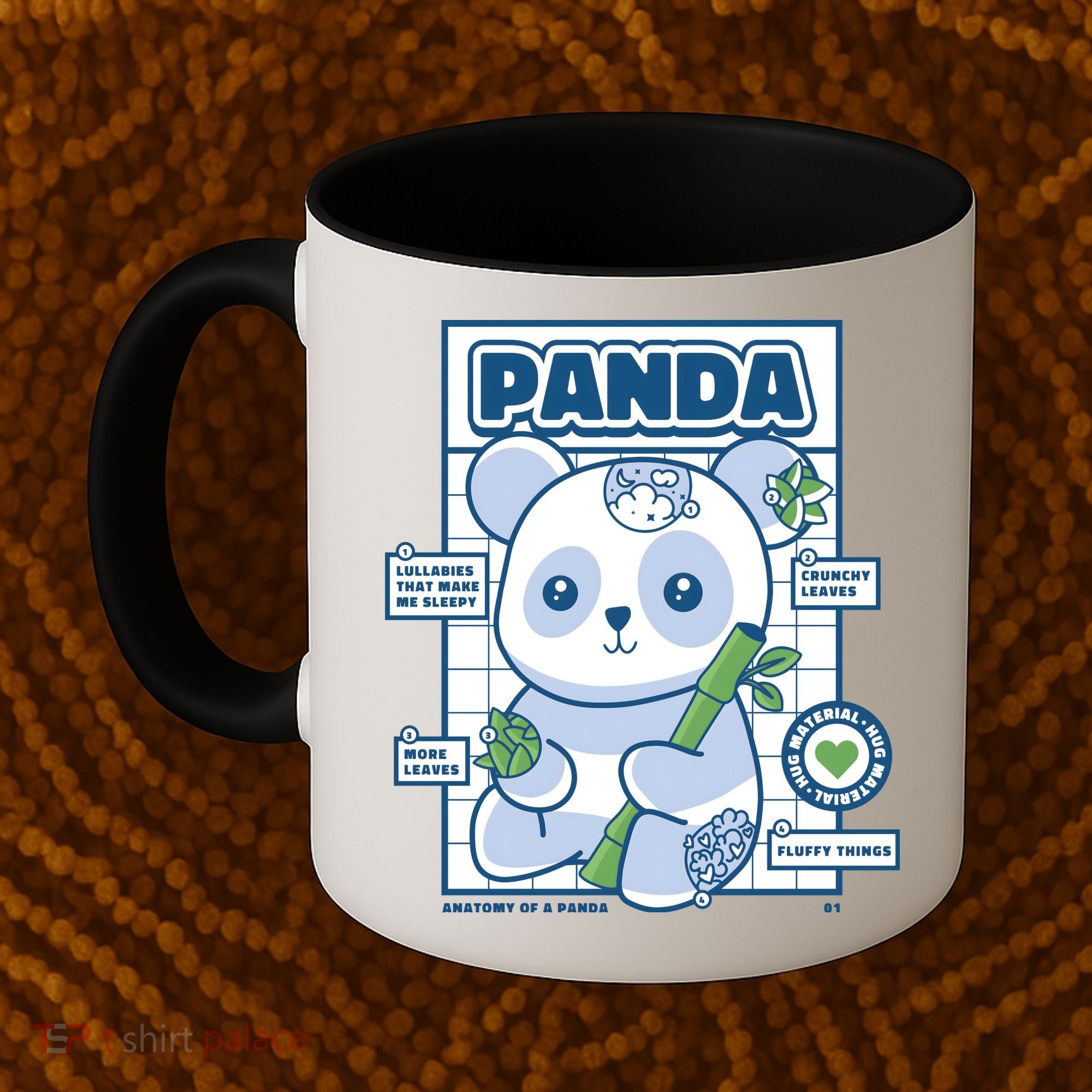 Panda Bear Animal Anatomy Coffee Mug