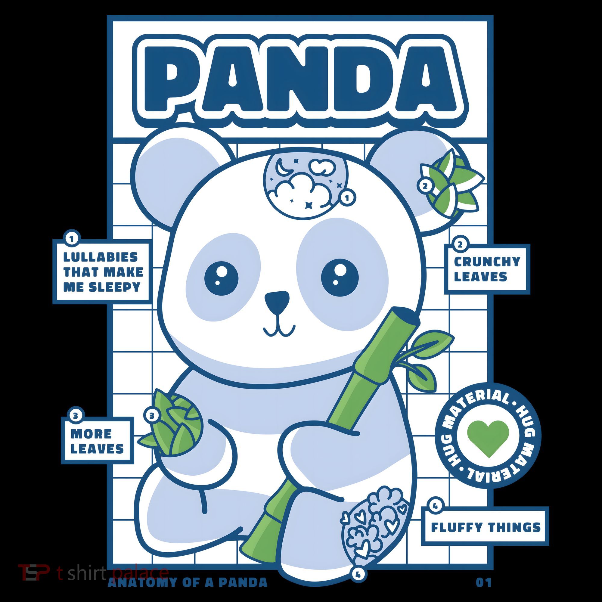 Panda Bear Animal Anatomy Mousepad