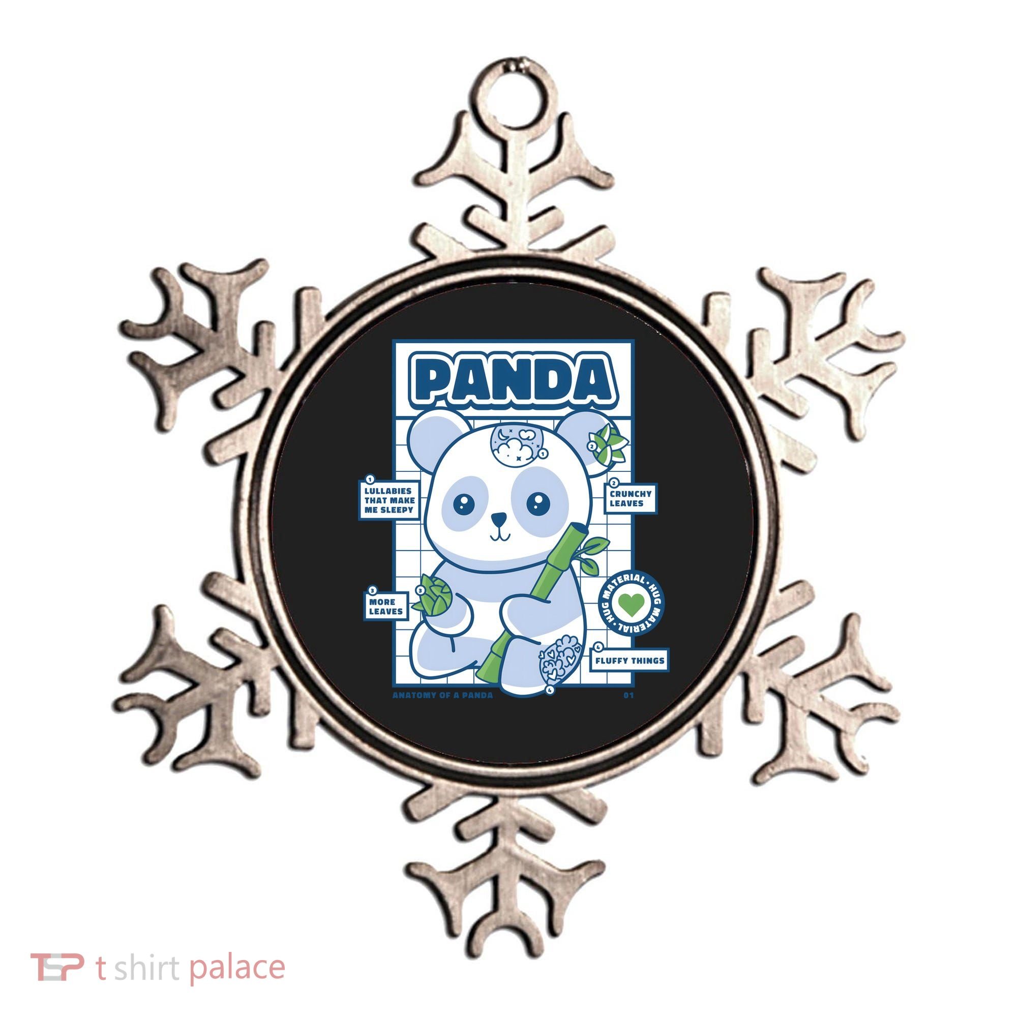 Panda Bear Animal Anatomy Ornament