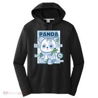 Panda Bear Animal Anatomy Performance Fleece Hoodie thumb 0
