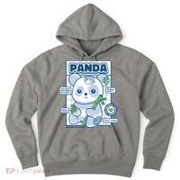 Panda Bear Animal Anatomy Hoodie thumb 0