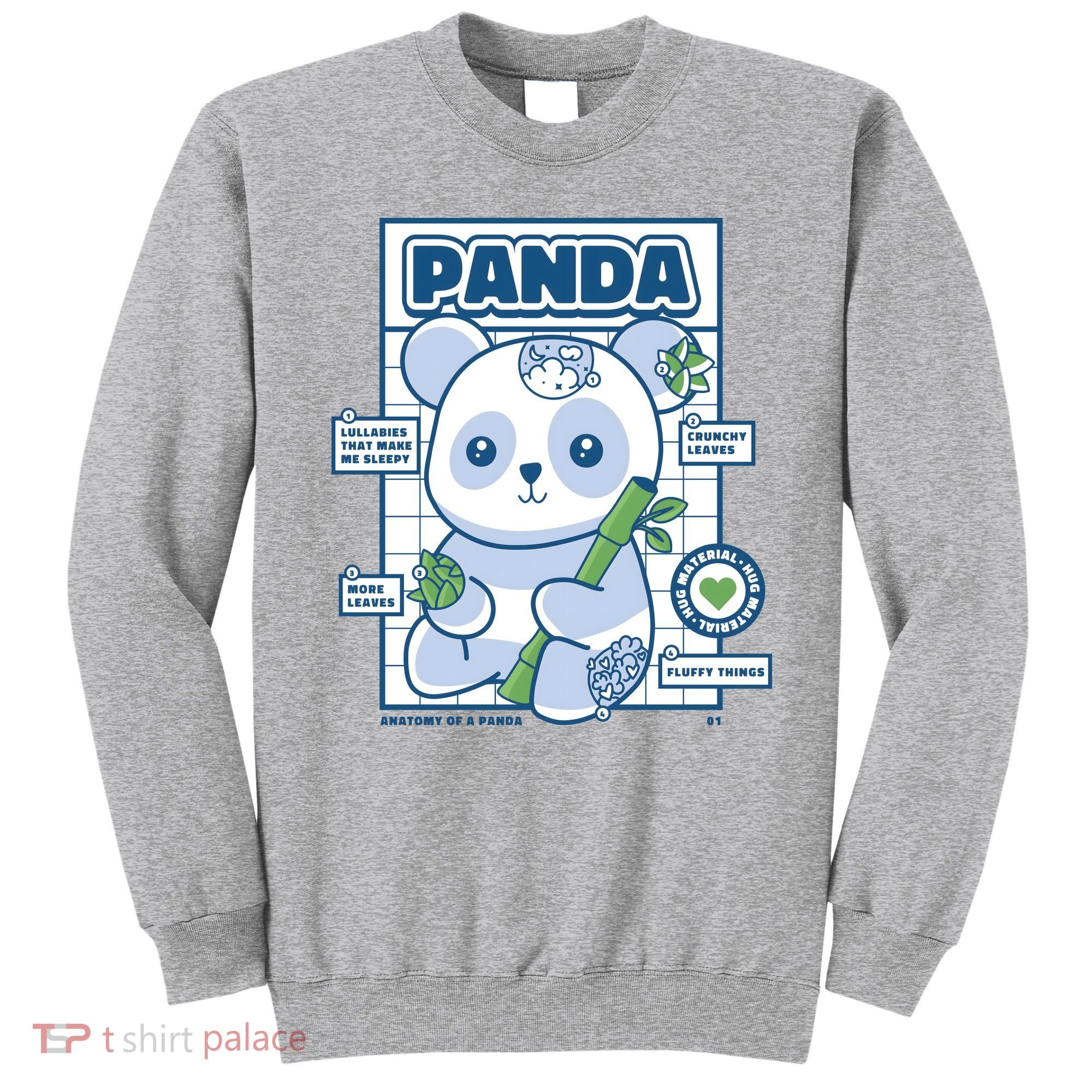 Panda Bear Animal Anatomy Sweatshirt