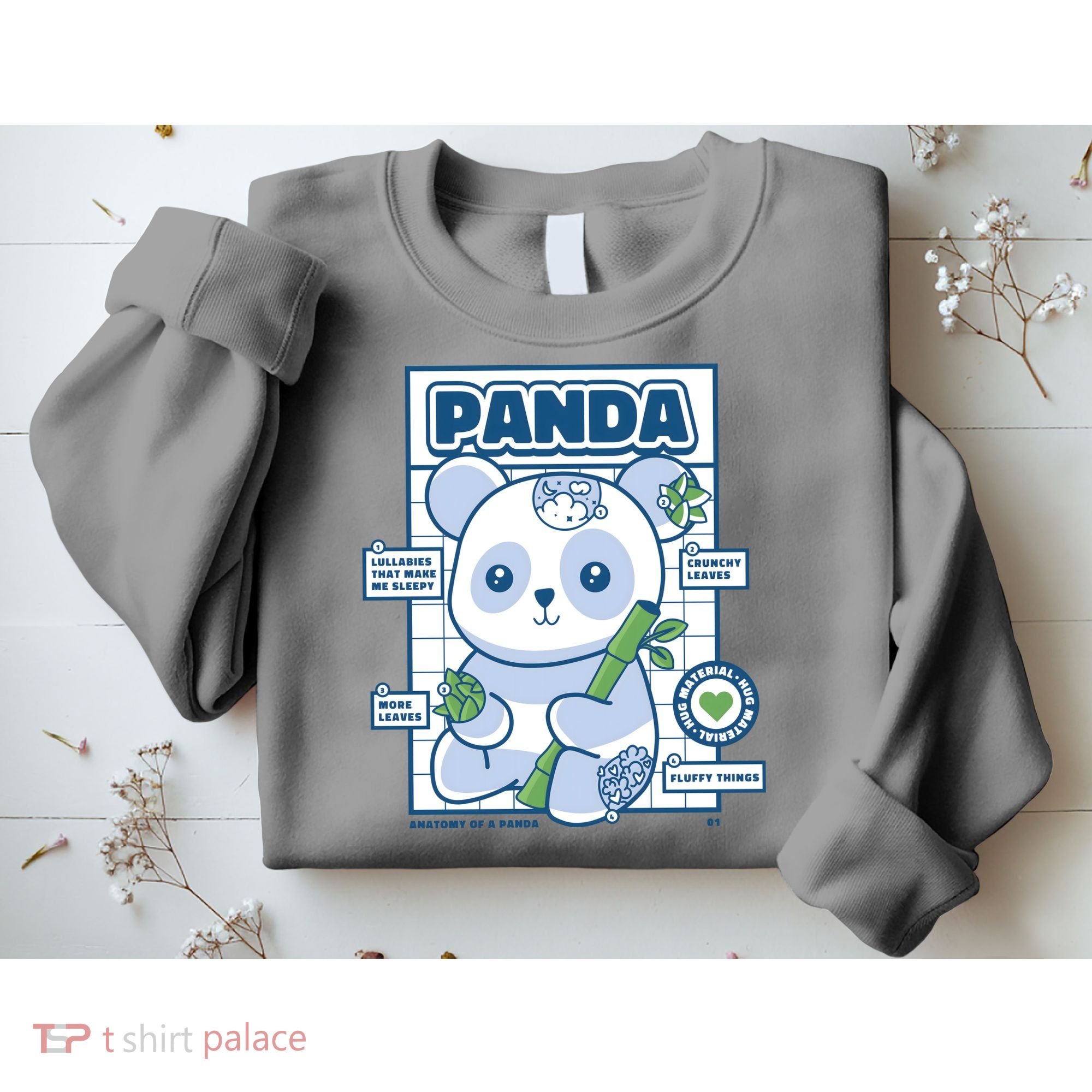 Panda Bear Animal Anatomy Sweatshirt