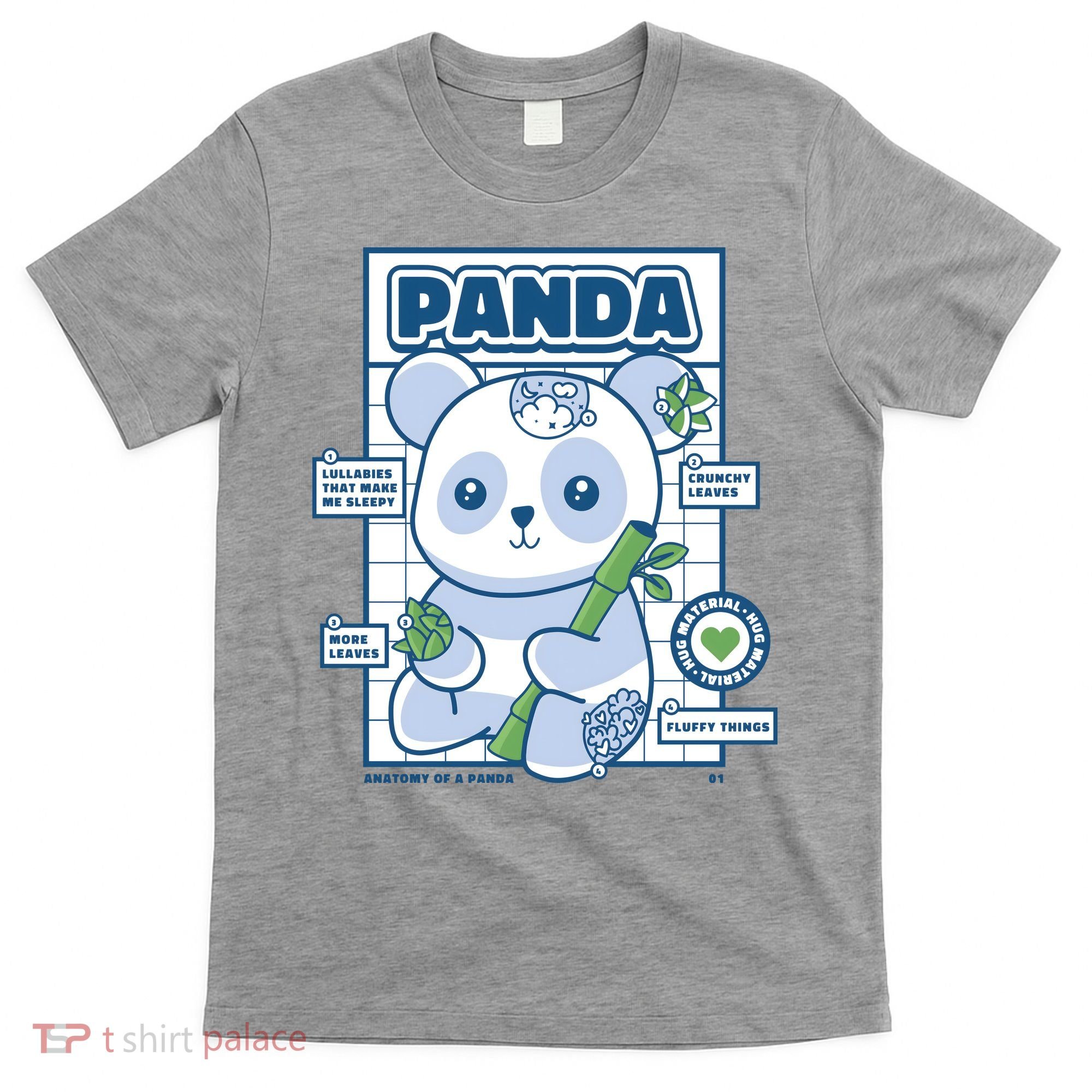 Panda Bear Animal Anatomy T-Shirt