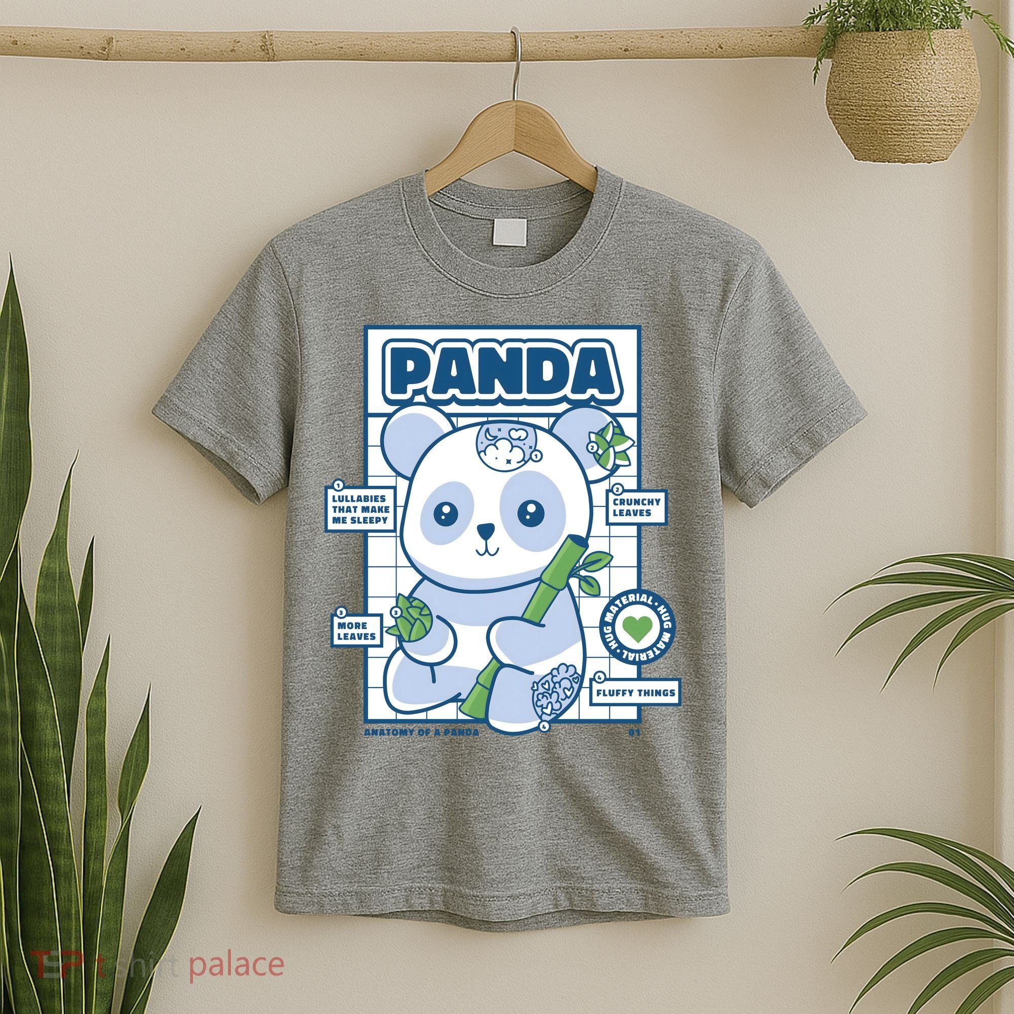 Panda Bear Animal Anatomy T-Shirt