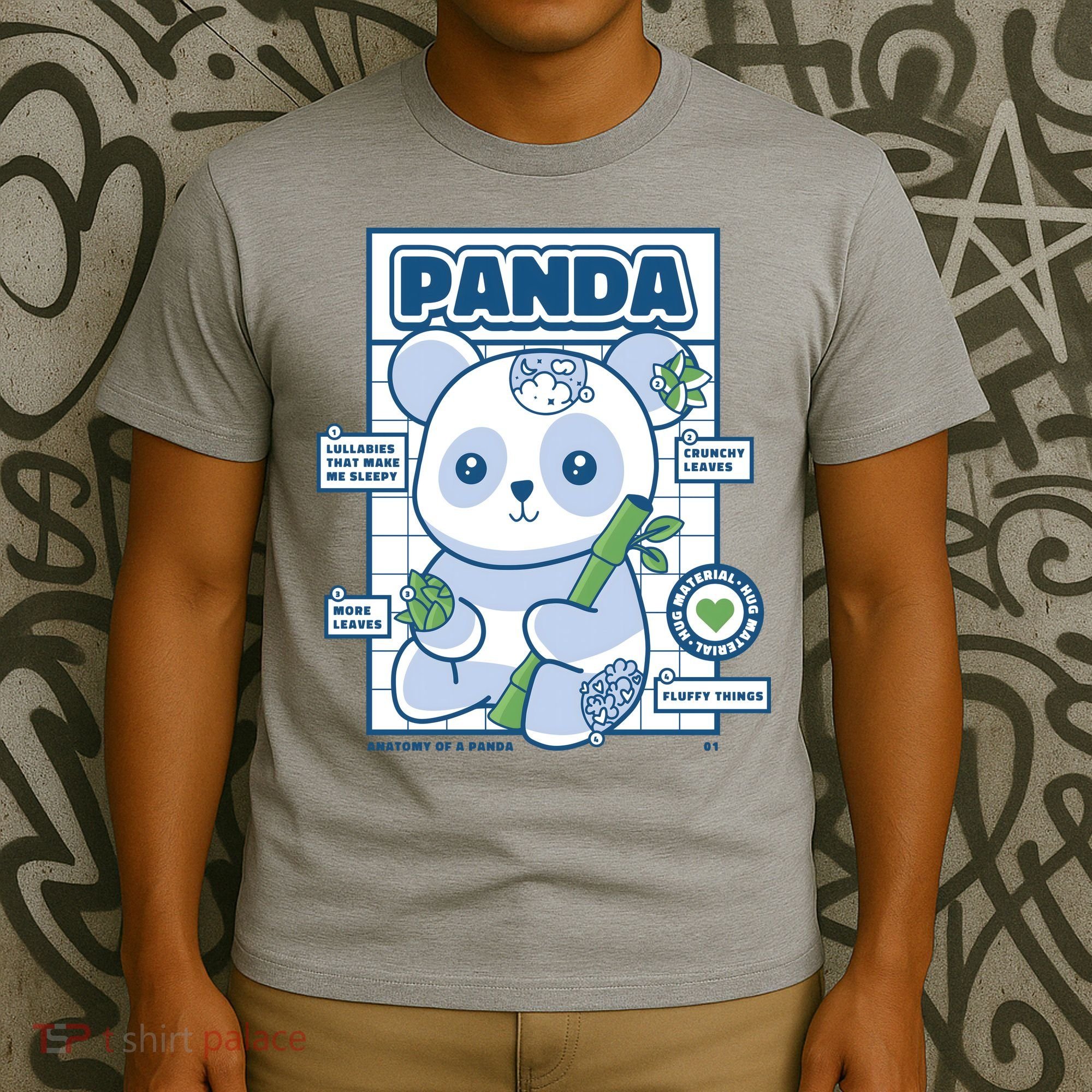 Panda Bear Animal Anatomy T-Shirt