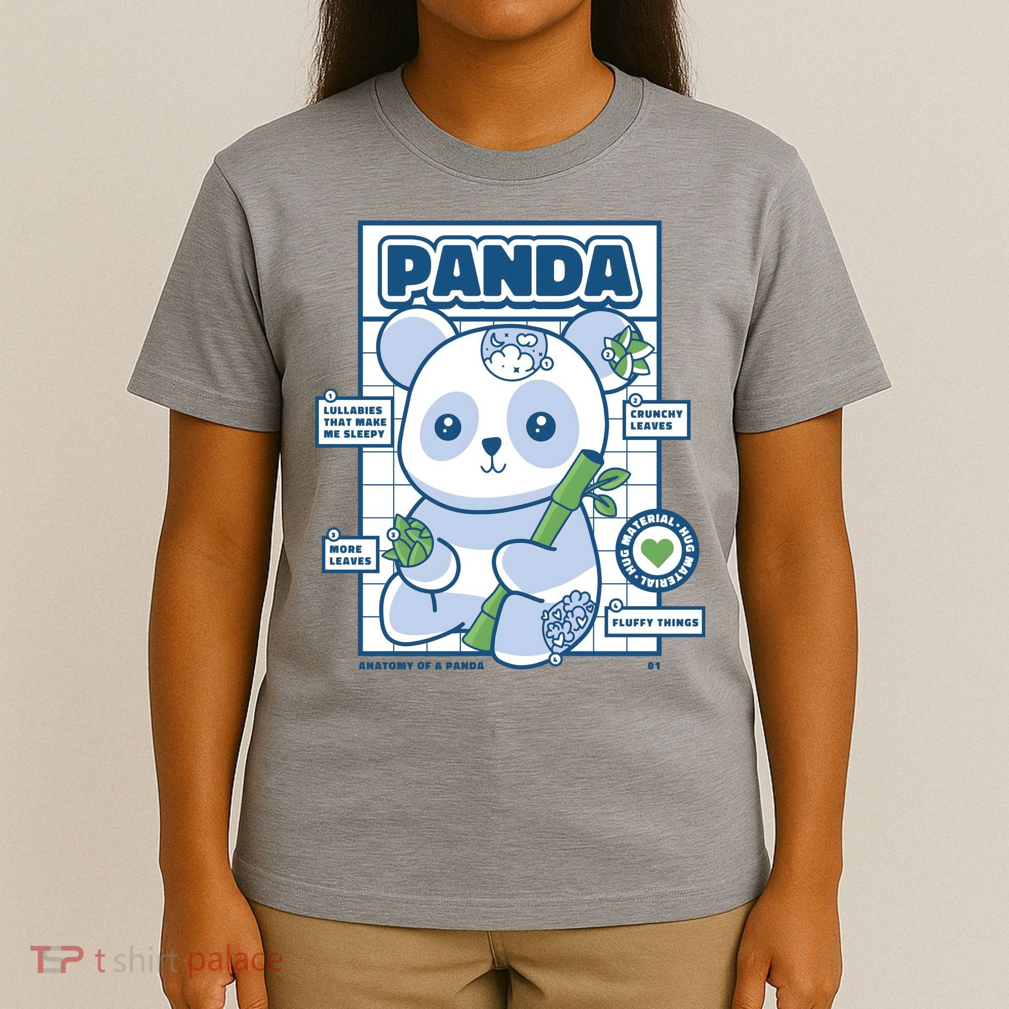 Panda Bear Animal Anatomy T-Shirt
