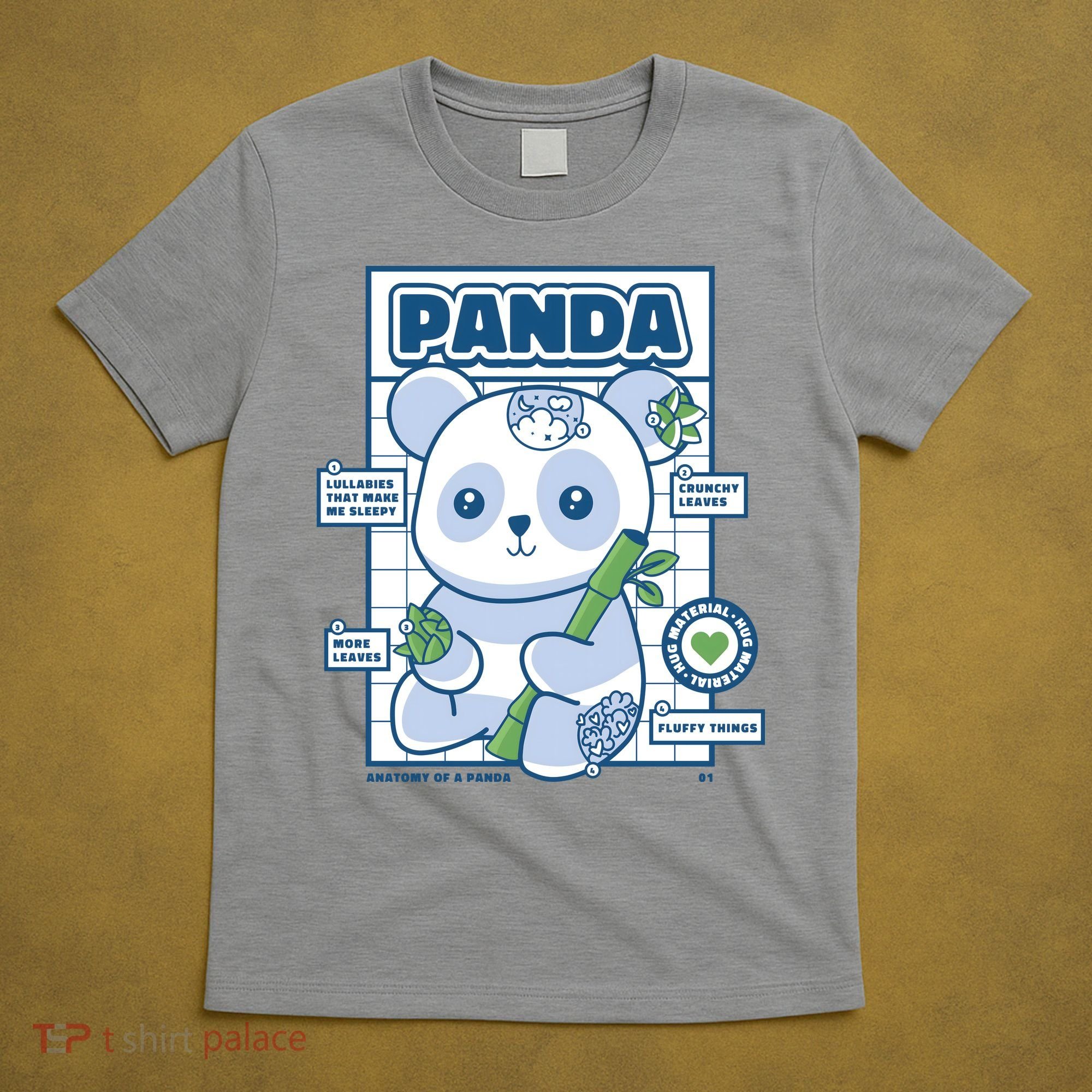 Panda Bear Animal Anatomy T-Shirt