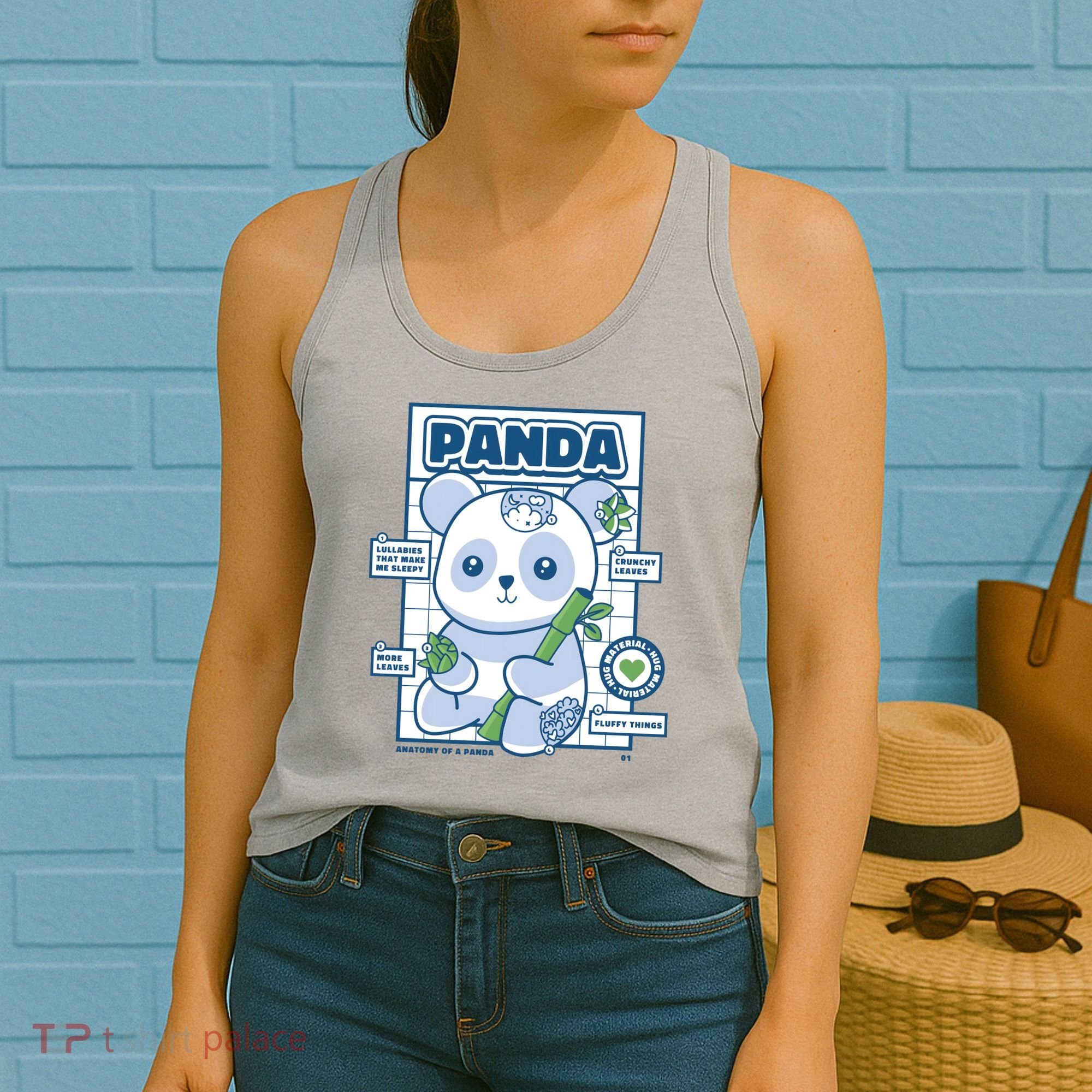 Panda Bear Animal Anatomy Women's Tank Top