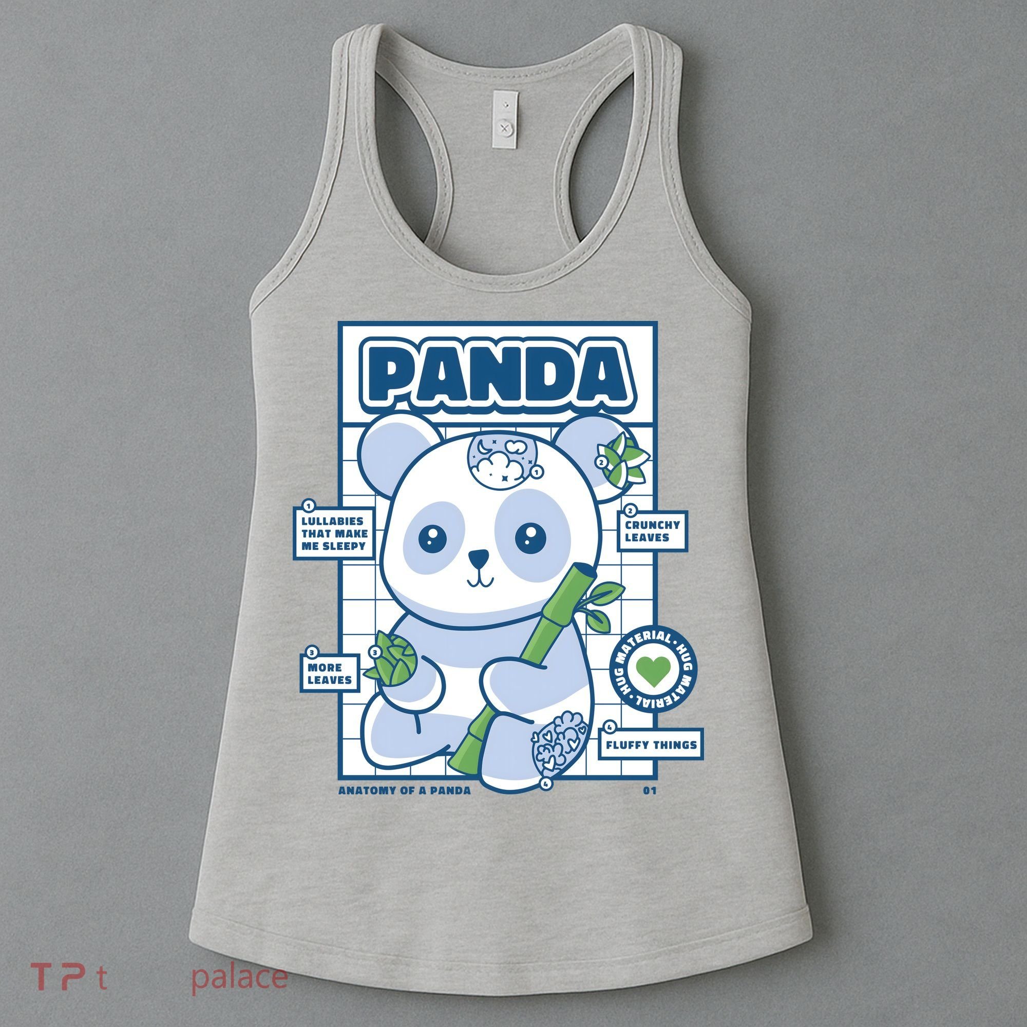 Panda Bear Animal Anatomy Women's Tank Top