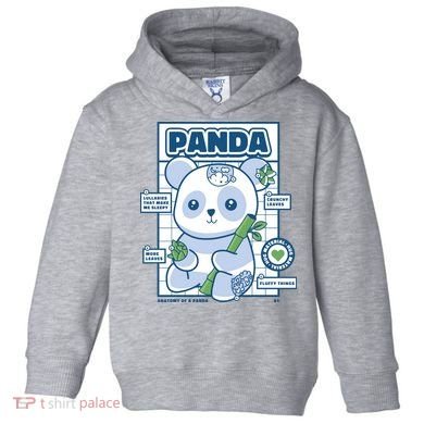 Panda Bear Animal Anatomy Toddler Hoodie