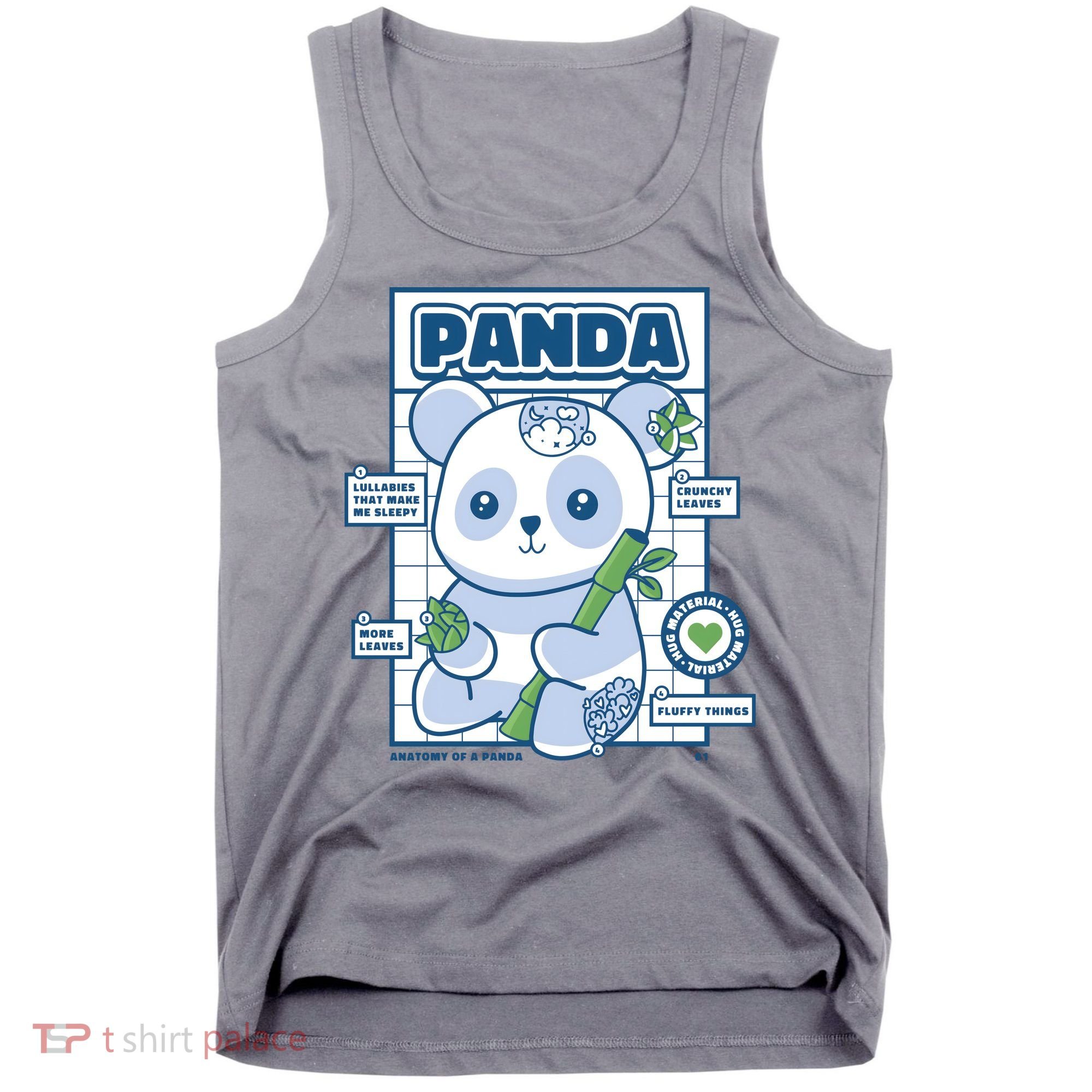 Panda Bear Animal Anatomy Tank Top