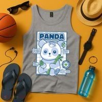 Panda Bear Animal Anatomy Tank Top thumb 4