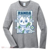 Panda Bear Animal Anatomy Women's Long Sleeve Shirt thumb 0