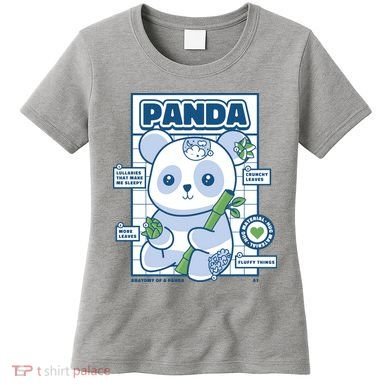 Panda Bear Animal Anatomy Women's T-Shirt
