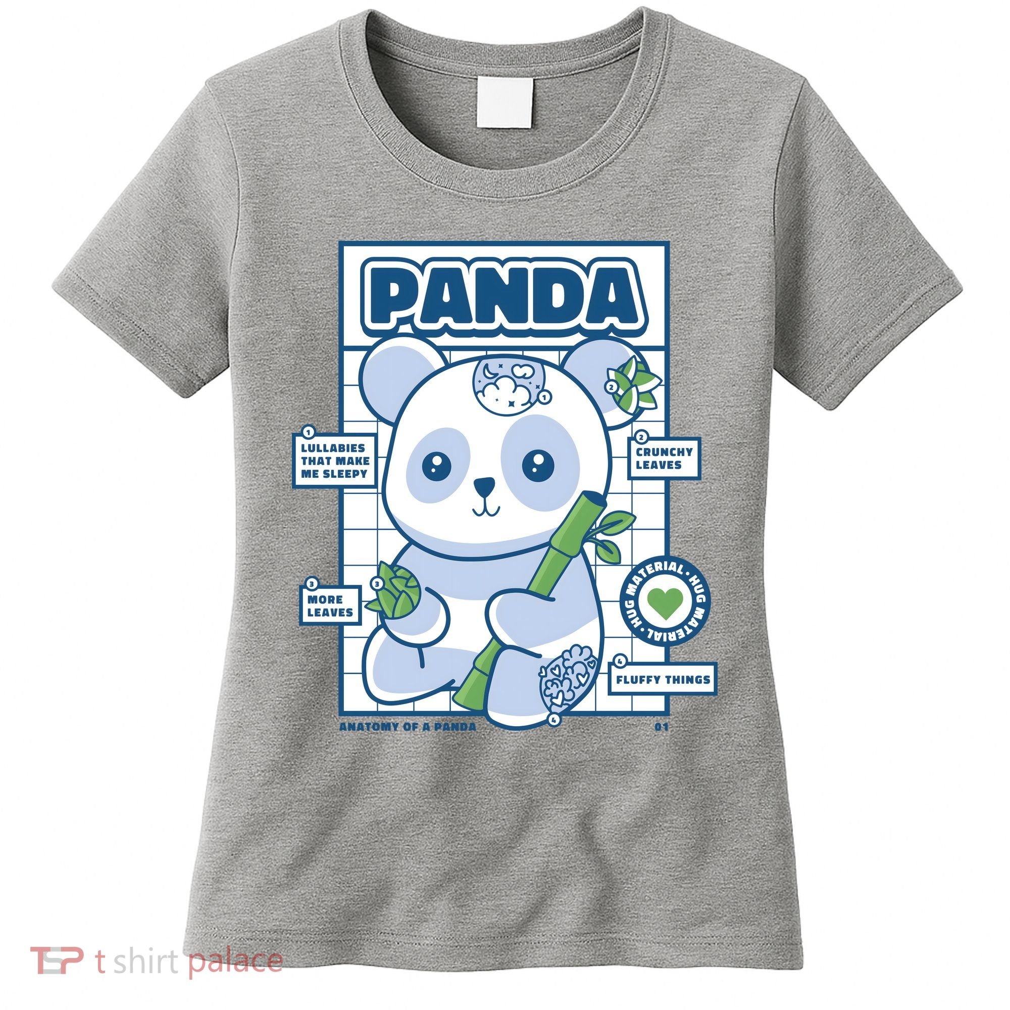 Panda Bear Animal Anatomy Women's T-Shirt