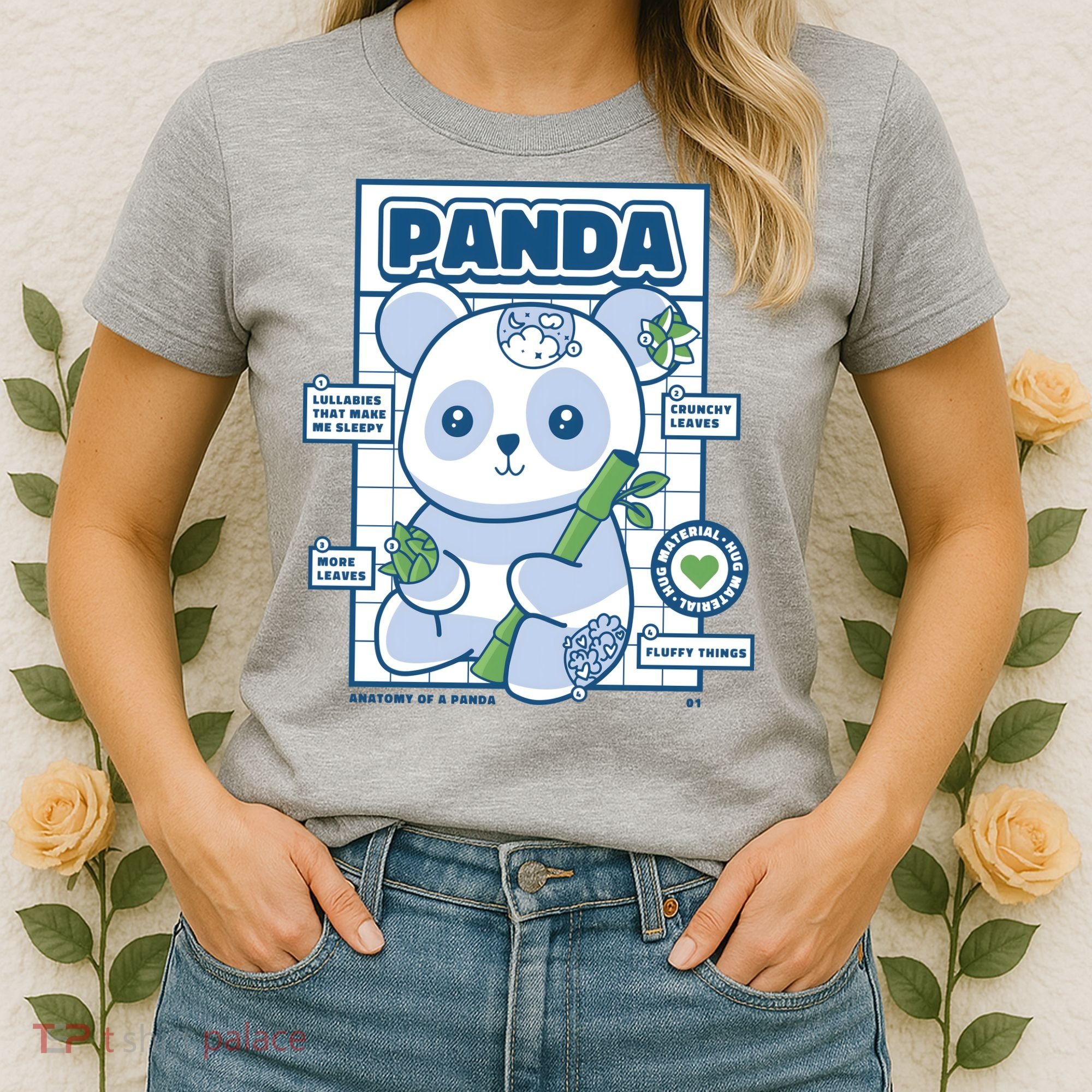 Panda Bear Animal Anatomy Women's T-Shirt