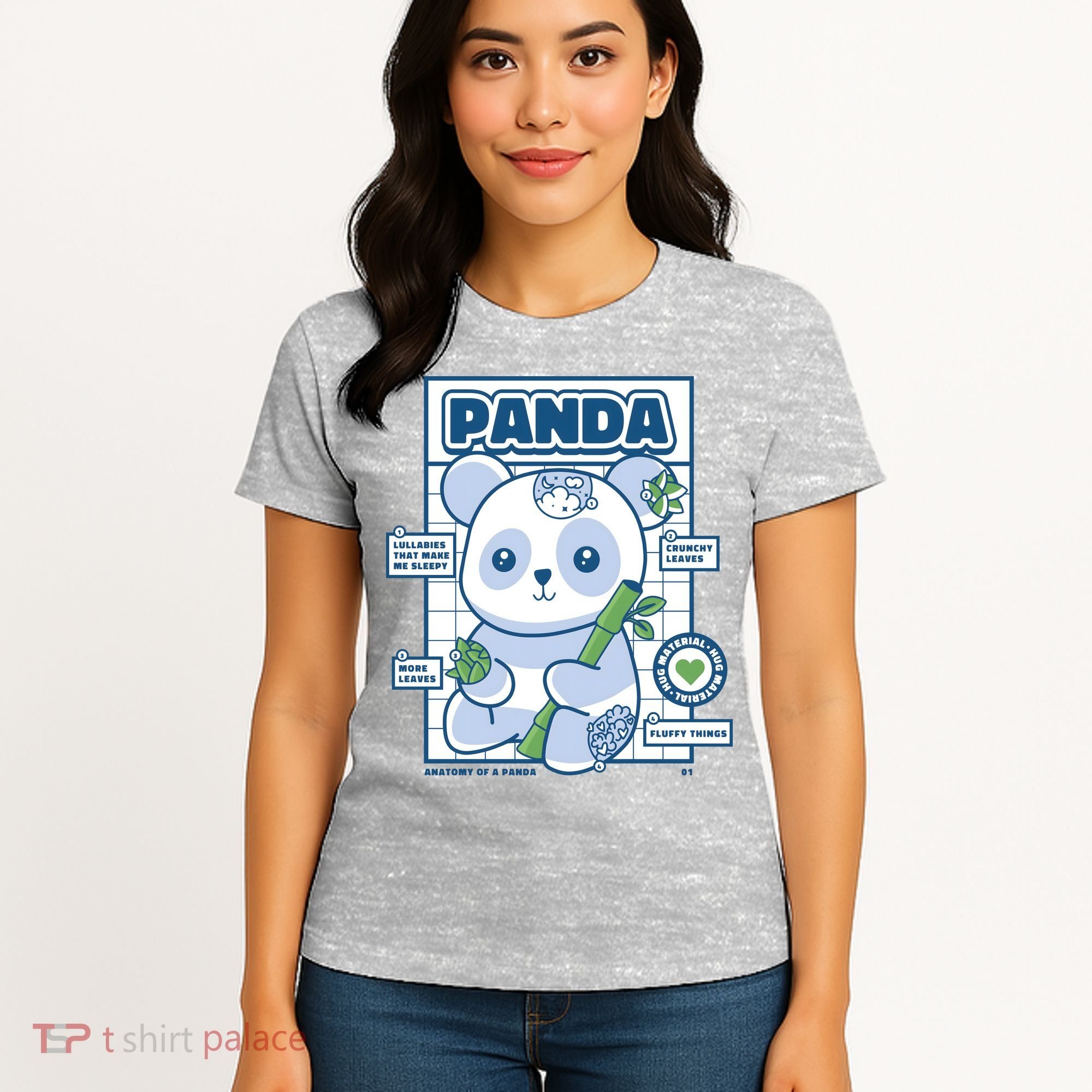 Panda Bear Animal Anatomy Women's T-Shirt
