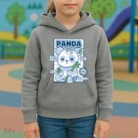 Panda Bear Animal Anatomy Kids Hoodie thumb 3