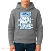Panda Bear Animal Anatomy Kids Hoodie thumb 4