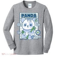 Panda Bear Animal Anatomy Kids Long Sleeve Shirt thumb 0