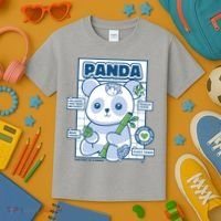 Panda Bear Animal Anatomy Kids T-Shirt thumb 3