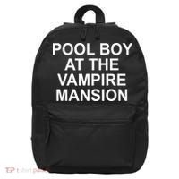 Pool Boy At The Vampire Mansion 16 in Basic Backpack thumb 0