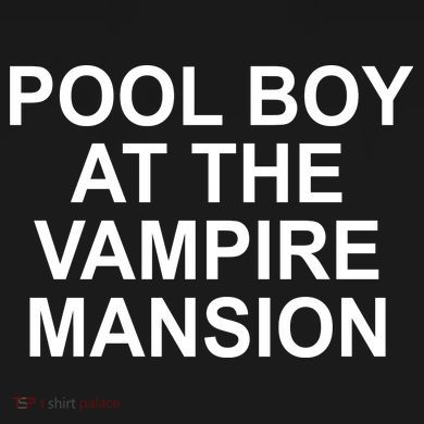 Pool Boy At The Vampire Mansion 16 in Basic Backpack