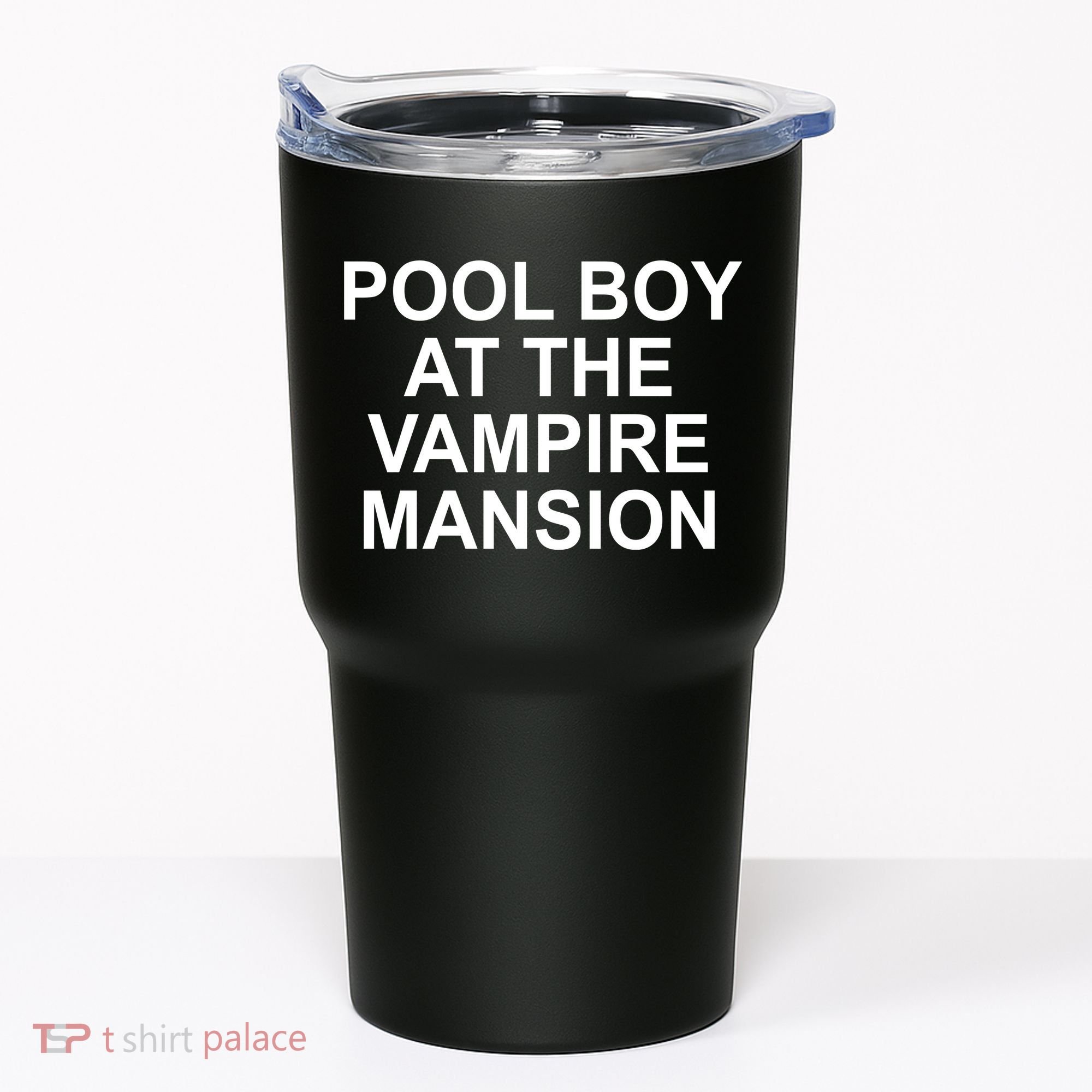 Pool Boy At The Vampire Mansion Tumbler
