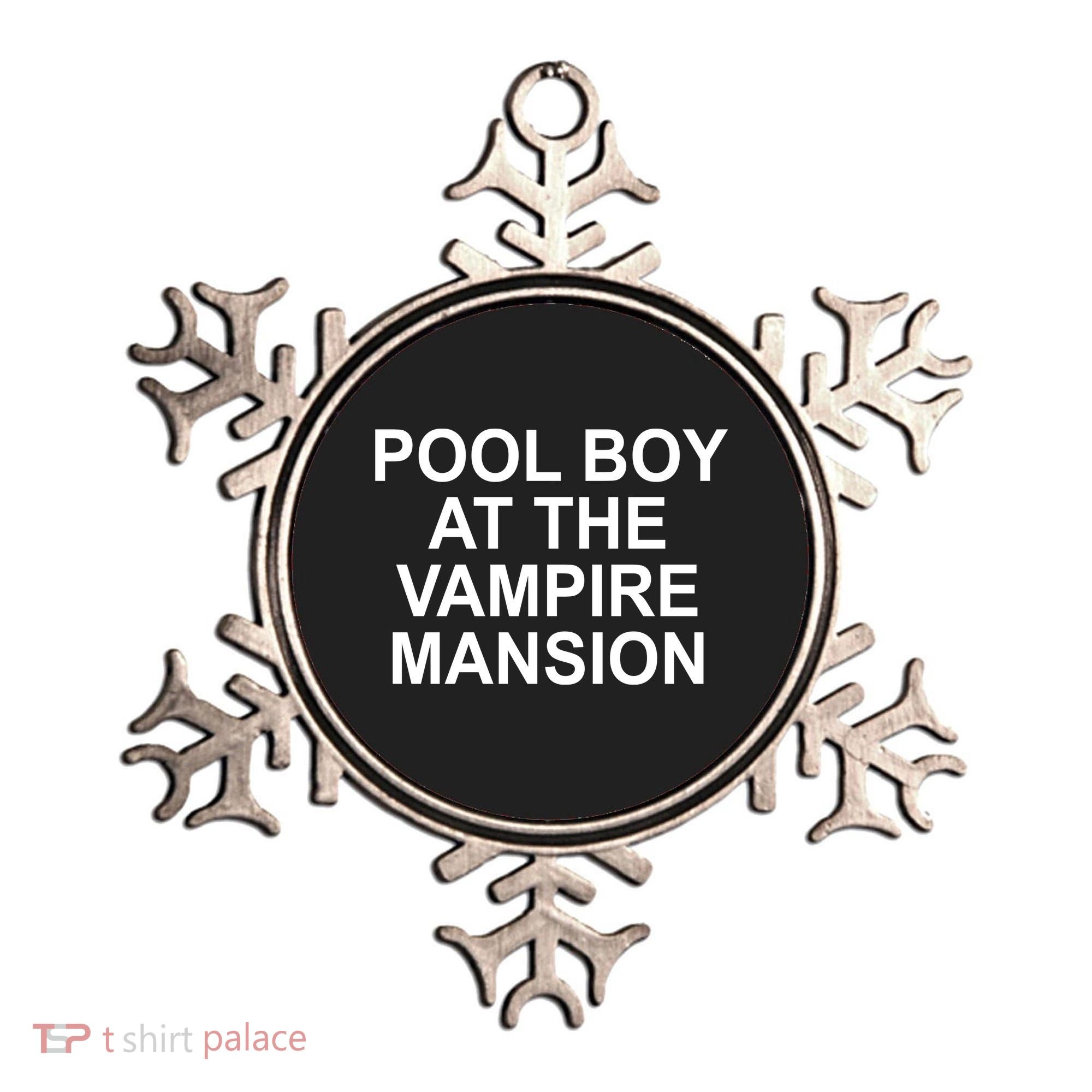 Pool Boy At The Vampire Mansion Ornament