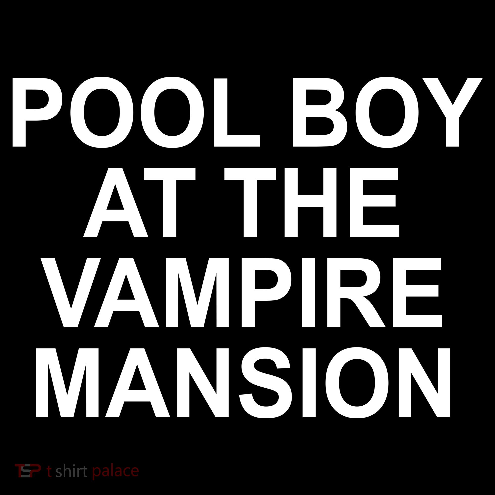 Pool Boy At The Vampire Mansion Visor